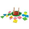 Wooden Sorting Stacking Puzzle Brain-boosting Animal Shapes for Kids' Hand-eye Coordination Educational Toy for Boys Girls