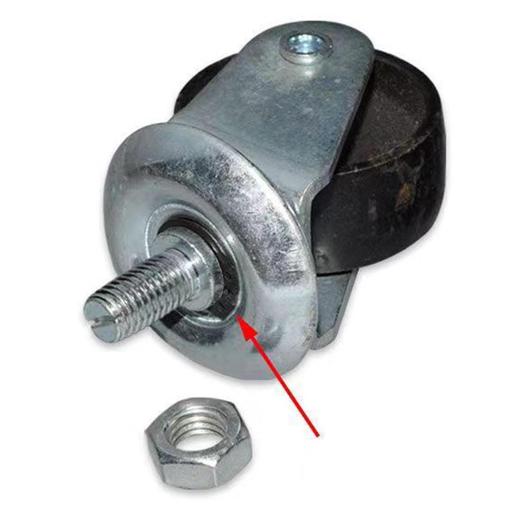 Rangierwagenheber Rollen Horizontal Schwarz Räder 12mm Schaft Direkter Ersatz Zubehör für 3 Tonnen Rangierwagenheber