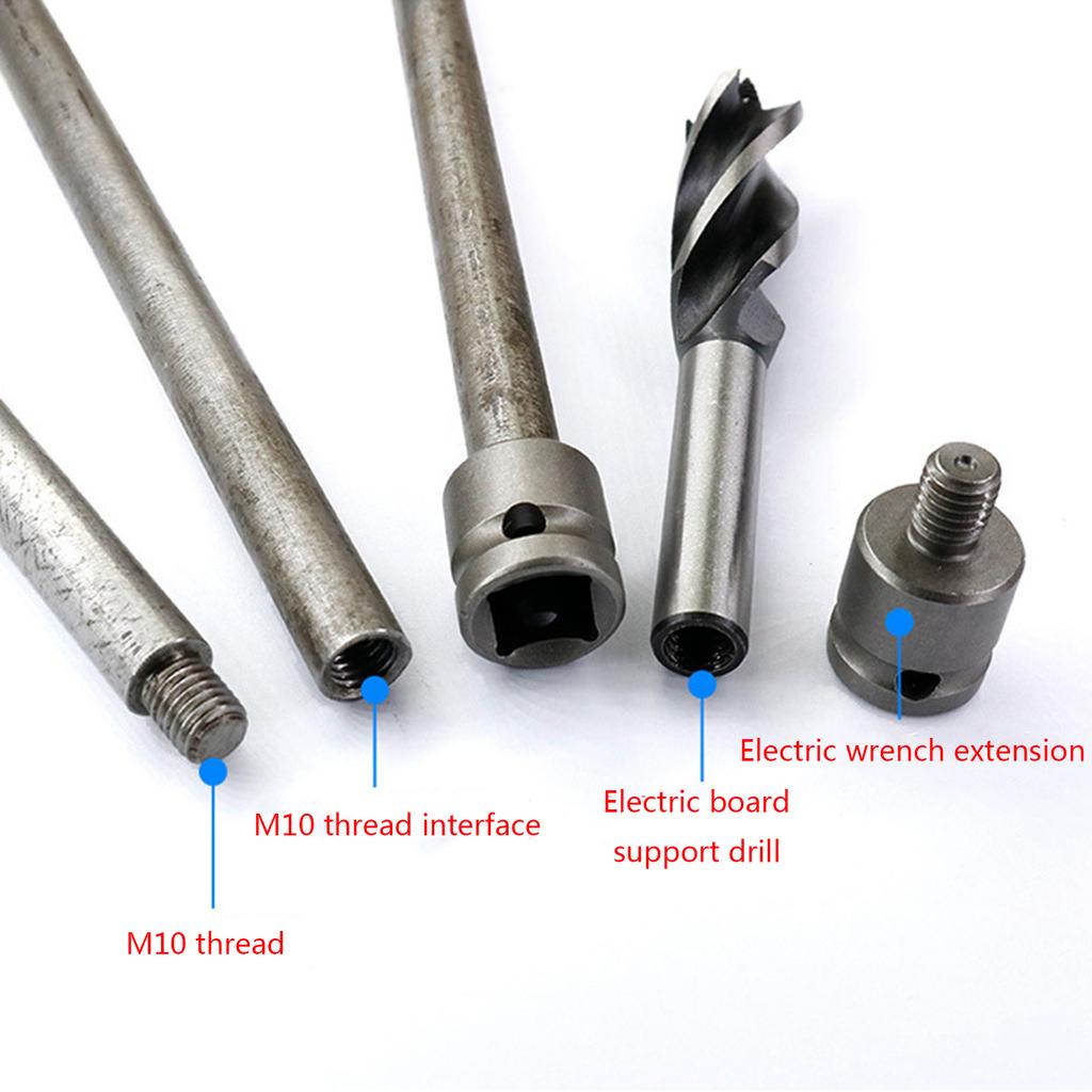 Durable Wrench Drill Bits Extender M10 1/2 Wrench Adapter for Maintenance DIY