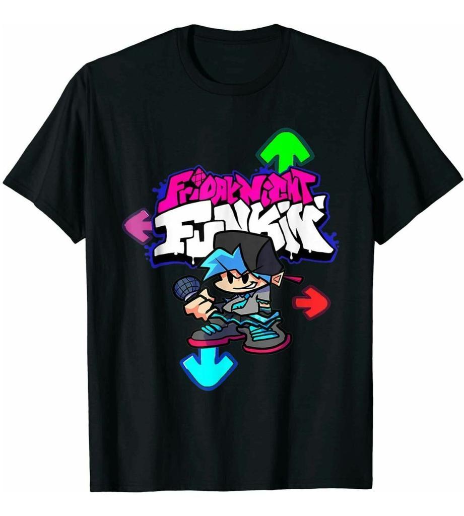 Friday Night Funkin Game Battle For Women Men Funny Tee Black T-Shirt, Crewneck