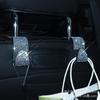 Multifunctional Rhinestone Car Seat Hook with Full Diamond Design