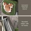 Suction Cup Toothbrush Cup Holder Wall-mounted Toothbrush Storage Rack Toothbrush Rack  Household