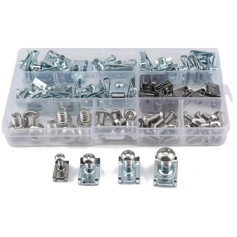 100Pcs Car Motorcycle Fairing Bodywork U Clips U Nut Speed Fasteners M4 M5 M6 M8