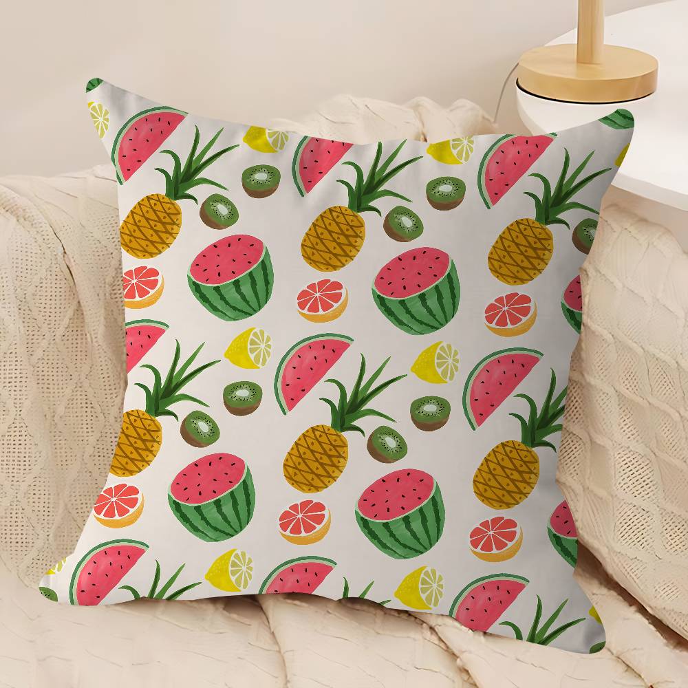 Art Fruit Pillow Gift Home Office Decoration Pillow Bedroom Sofa Car Cushion CoverPillow Case