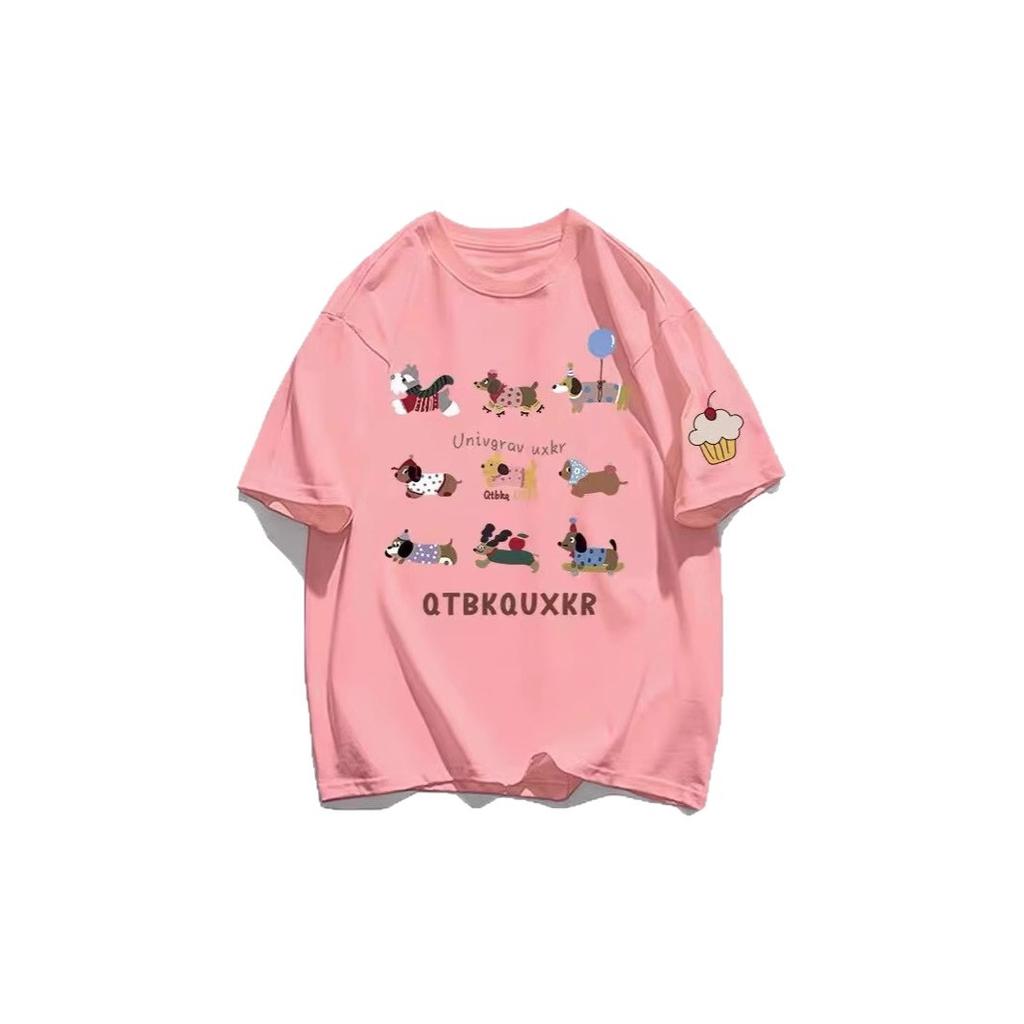 Heavy Short Sleeve T-Shirt Men'S Summer T-Shirt Top Teen Casual Loose Crew Neck Trend