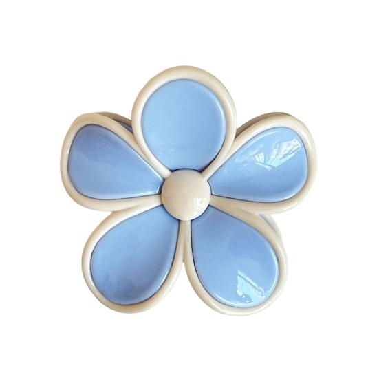 Hair Clip Flower-Shaped Candy Color Hairpin Back Head Hair Claw No Hair Damage Hair Decoration Daily Wear