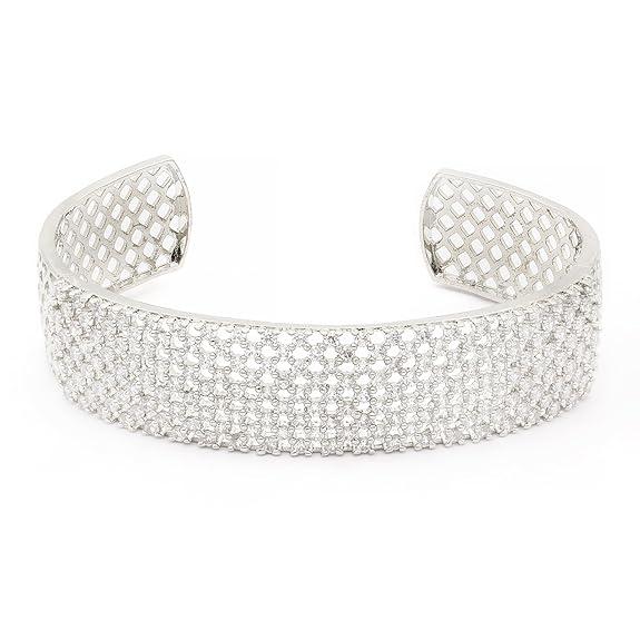 Современный браслет Kada с родиевым покрытием — фото 5