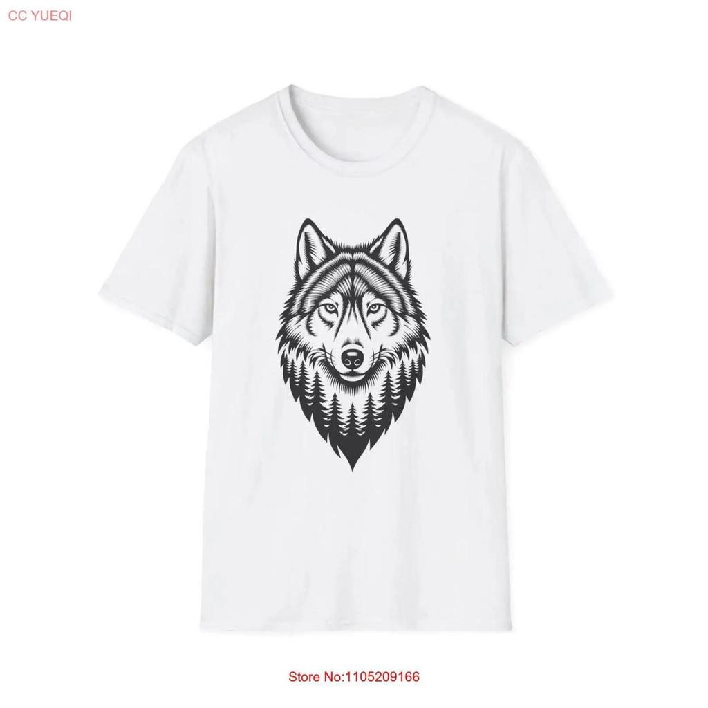 Wolf Nature T Shirt Wildlife Forest Animal Outdoor Adventure Top Wilderness Vintage Washed Comfortable Top For Everyday Wear