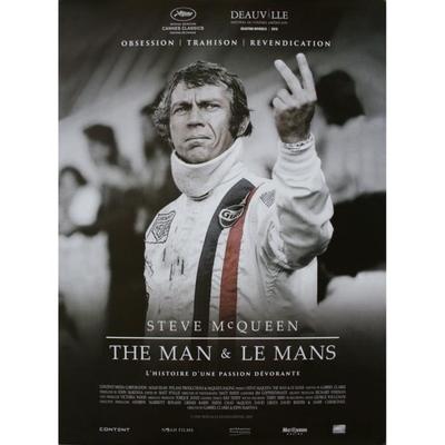 THE MAN ET LE MANS Original Rolled Cinema Poster Small Format 53x40cm Movie Poster Steve MC QUEEN