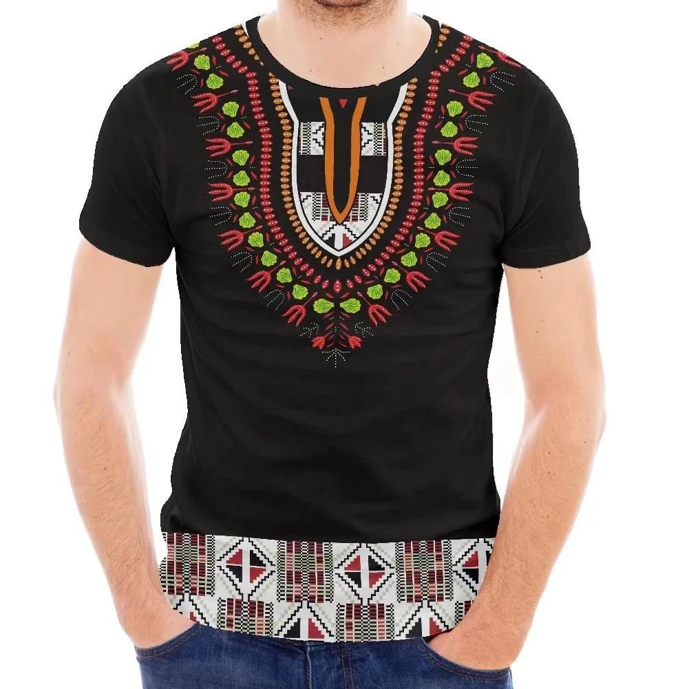 African National 3D Printed T-Shirt New Men'S And Women'S Short-Sleeved T-Shirt Retro Street Trend