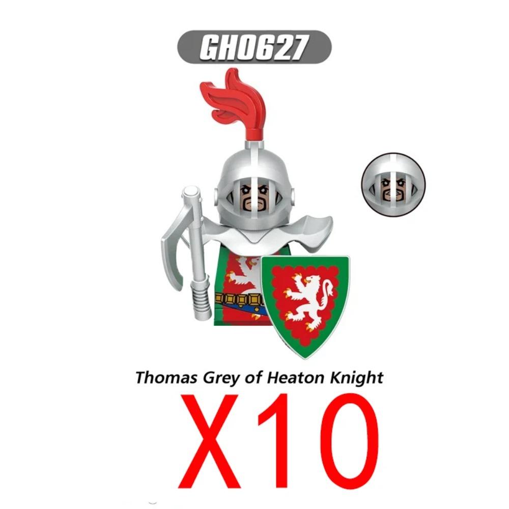 Medieval Military Building Blocks Solider Figures Gifts Weapons Shields Helmets Lionheart Teutonic Knights Militiaman Farmer MOC