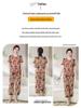 Mom's Summer Chic Short-Sleeve Top & Pants Set - Elegant Casual Two-Piece for Middle-aged and Elderly Women