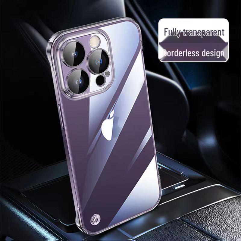 

Ультратонкий прозрачный защитный чехол-накладка для iPhone17 - ПК, без рамки, с гальваническим покрытием, совместимый с Apple 14 iPhone 14 Pro Max