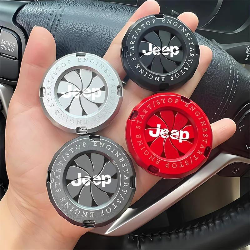 1Pc Decorative Car Engine Start Button Ring Cover for Jeep Renegade Wrangler JK Grand Cherokee Compass Patriot Auto Accessories ALW1