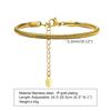 Classic Stainless Steel Snake Chain Bracelet for Women Gold Plated Blade Chain Bracelets Fashion Jewelry Christmas Gift