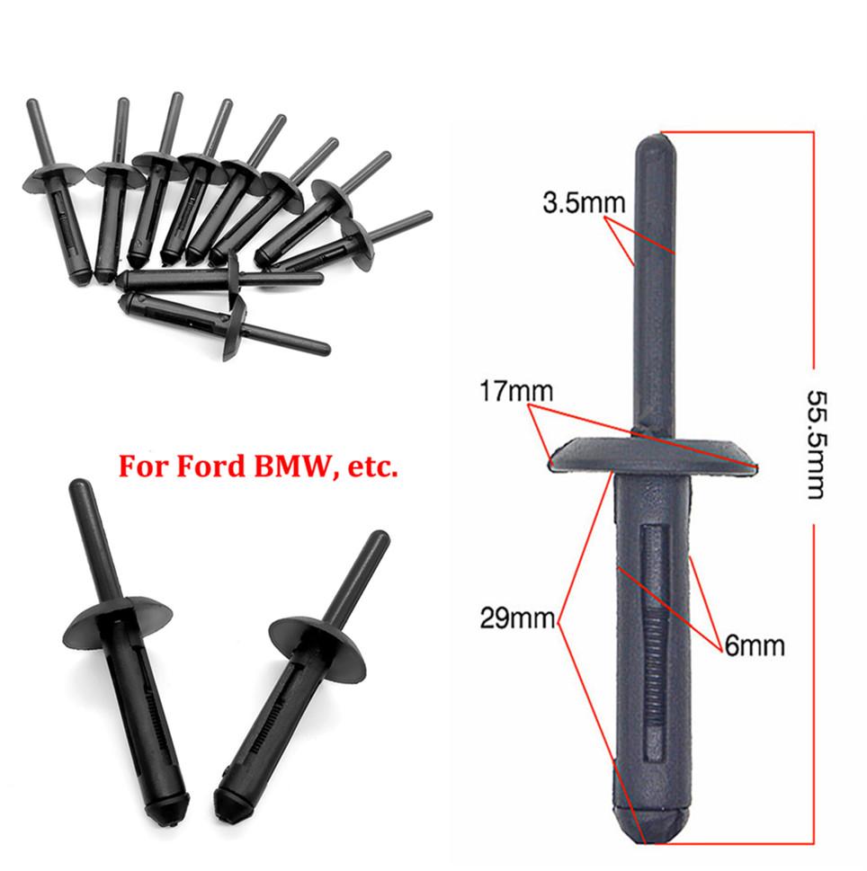 Nylon Plastic Fascia Bumper Rivets Car Body Repair Fastener Push Retainer Clips