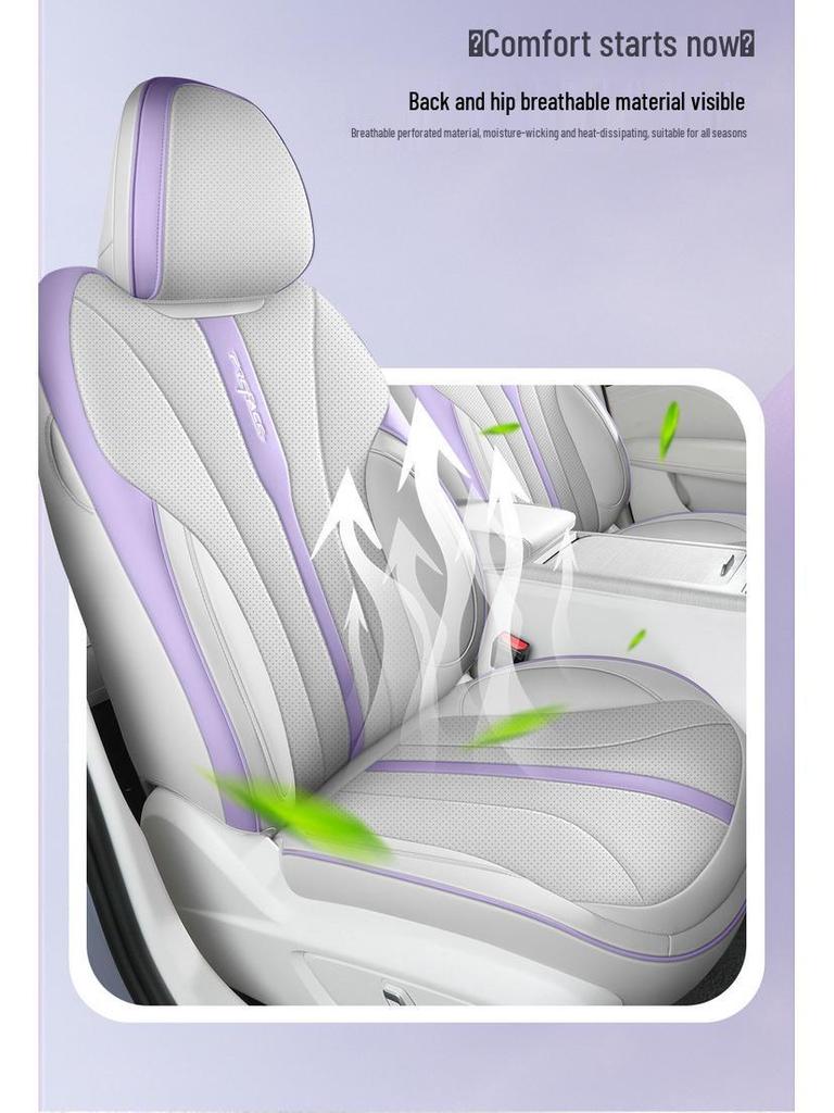 Universal Full Leather Car Seat Cushion for Xingrui L - New Style, All-Season, Five-Seat Fit