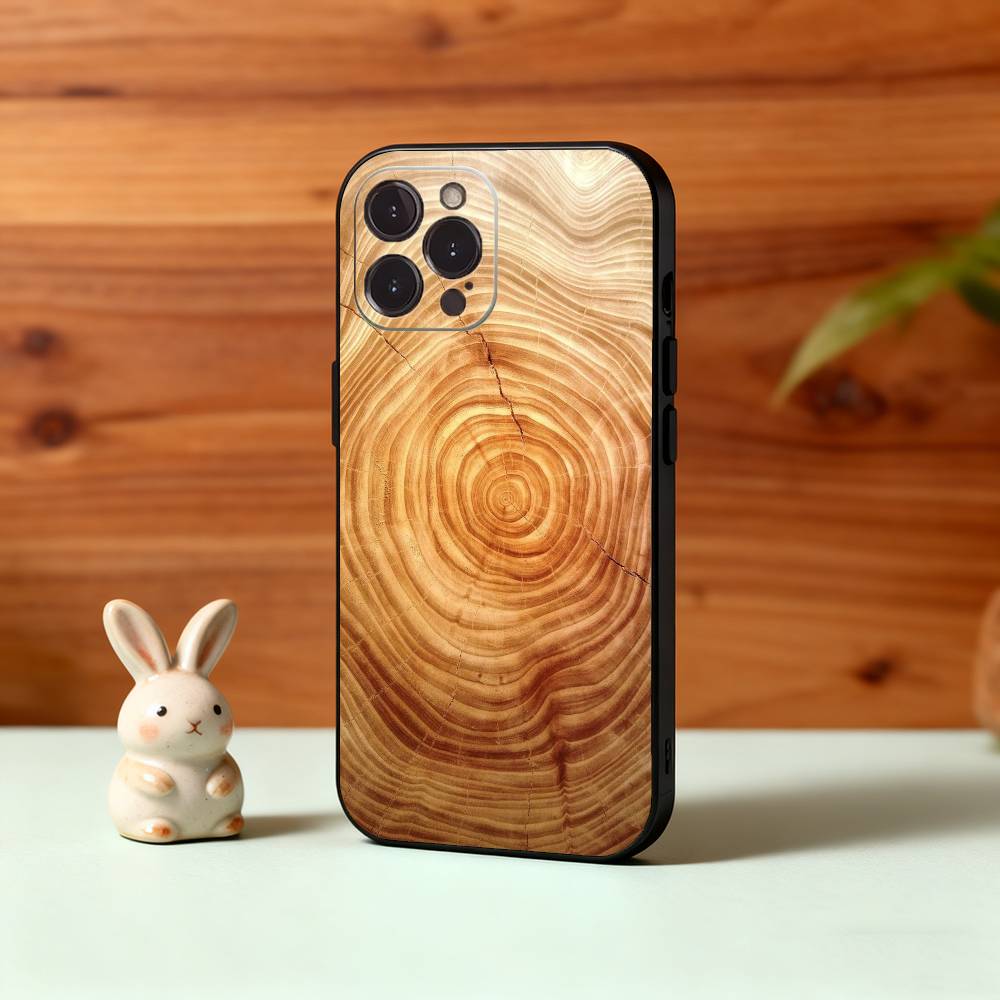 

N-Natural W-Wood G-Grain Art Phone Case For iPhone17,16,15,14,13,12,Plus,Pro Max, 5G Others Soft Black Cover iPhone16se4