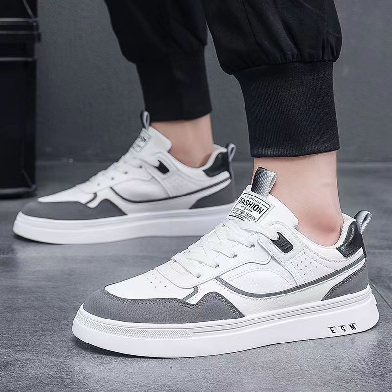 Herrenschuhe Neu Atmungsaktiv Student Koreanische Version des Trends All Match Dicksohlige Sport-Board-Schuhe