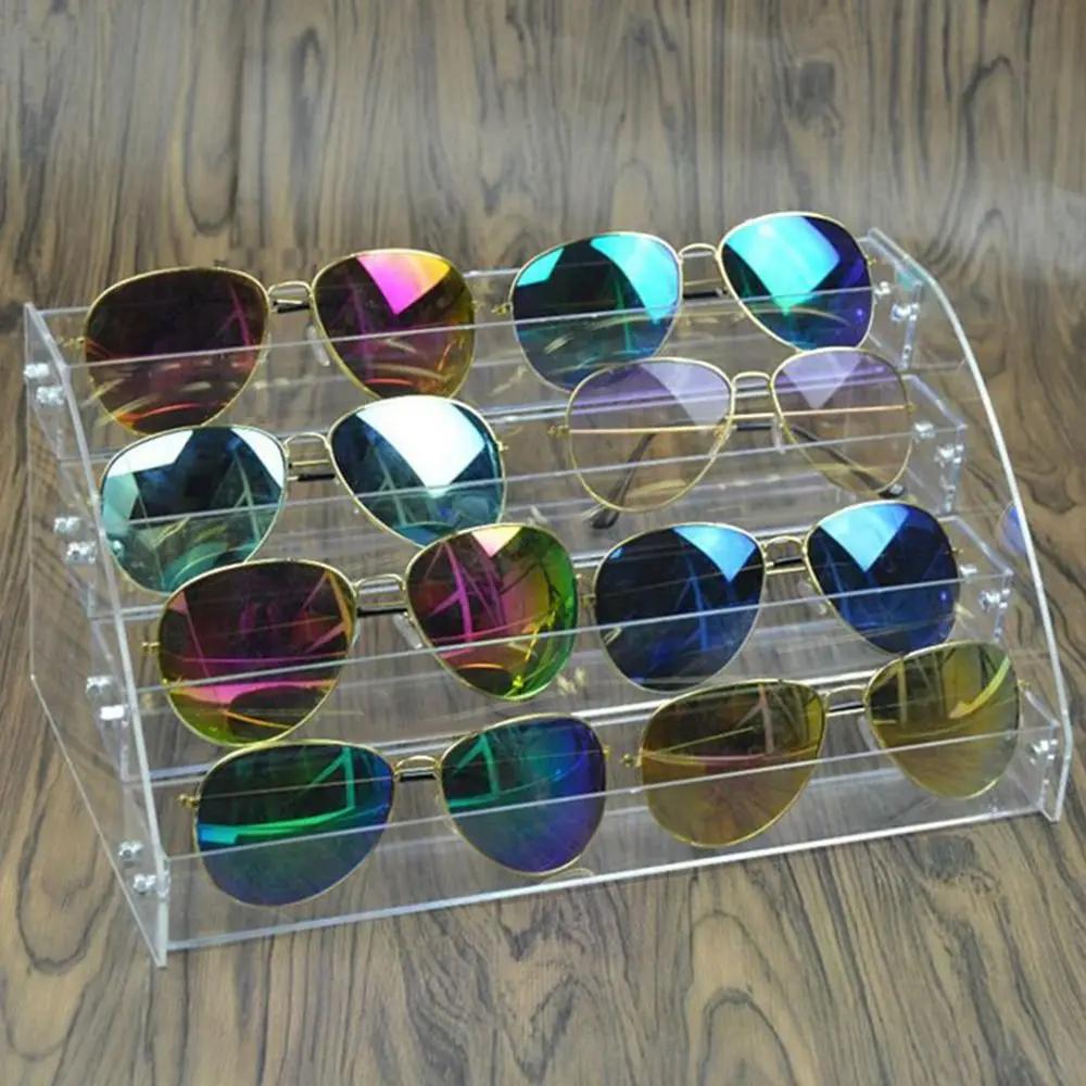 Mehrschichtiger Schmuckorganisator Acrylständer Nagellackregal Brillenrahmenständer Display Sonnenbrille Damen Aufbewahrungsbox
