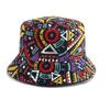 Herren Damen Fischerhut Vintage Print Eimerhut Wende Bob Hut Damen Retro Hip Hop Kappe Gorros