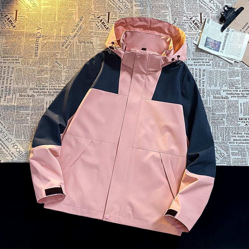 Unisex Windproof Waterproof Hooded Jacket for Outdoor Mountaineering