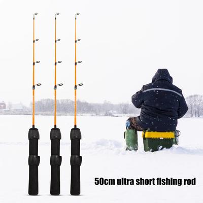 Portable Fishing Rod Ultrashort Comfortable To Grip Exquisite Universal Ice Fishing Pole for Gifts