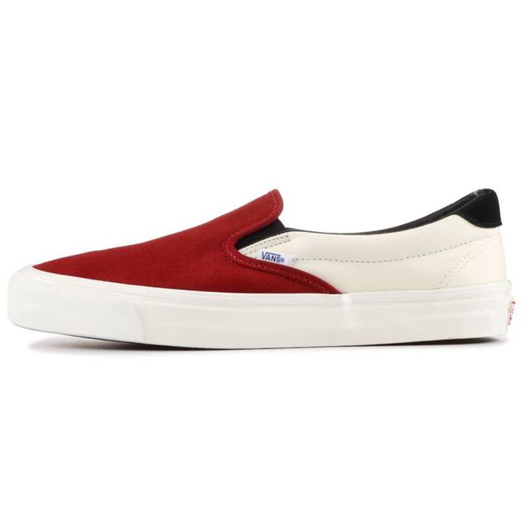

Кроссовки унисекс Vans Slip-On LX Red Dahlia Marshmallow Black VN0A38FZN8T