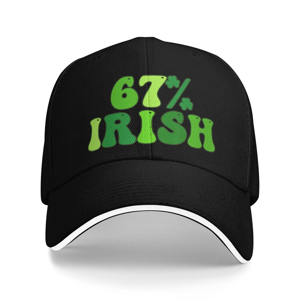 67 Percent St Patricks Day 6 7 Six Seven Meme Irish Baseball Cap Spring Fashion Trucker Hat For Men Outdoor Gym Baseball Caps