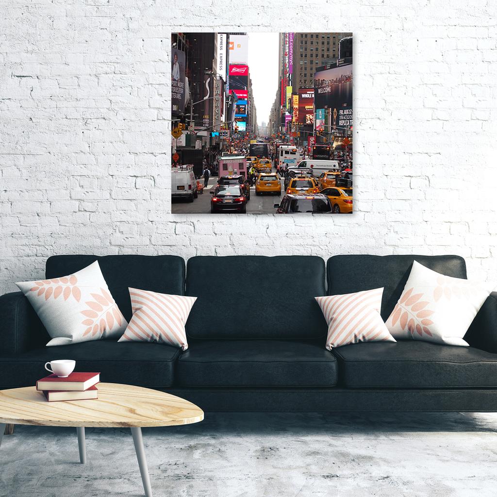 Canvas Print City of New York Taxi