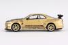 MINI GT Nissan Skyline R34 Top Secret Gold Drive Japan Exclusive Finished Product 1/64 GT-R Right-hand