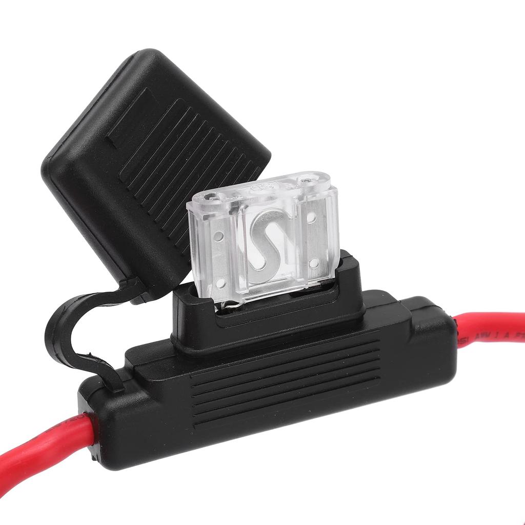 Waterproof Fuse Holder 8AWG Fuse Holder PVC Copper 30cm 12-24V Vehicle Marine Circuit Change Waterproof Cover Design