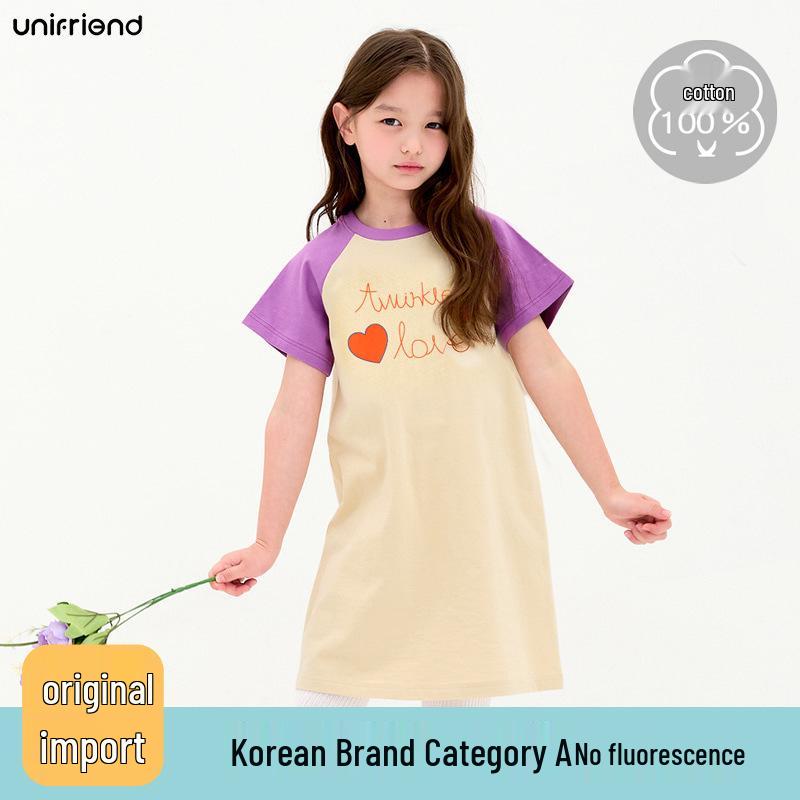 Unifriend Girls 2025 Cartoon Princess Summer Dress & Pajamas