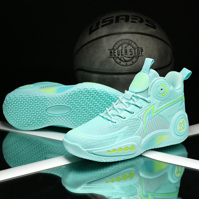 New basketball shoes, boys and girls actual training shoes EVA sole non-slip, wear-resistant and shock-absorbing sports shoes
