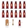 12Pcs Burlap Wine Bags Wine Gift Bags for Christmas Wedding Birthday Multicolor Wine Bottle Bags with Drawstrings Tags&Ropes