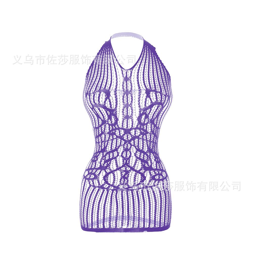 Sex Underwear Uniform Jacquard onesie Lace-up crotch tights Stockings