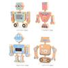 Wooden Large Particle Building Blocks Animal Dinosaur Robot Assembling Toys Joints Rotatable Toys Toddlers Kids Educational Gift