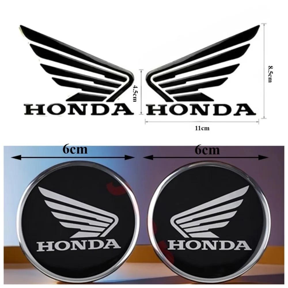 PYYG6 3D Flying Wing Rubber Round Label Set Motorcycle Decoration and Modification Accessories Honda StickersPCX125PCX160CBRCBR650R