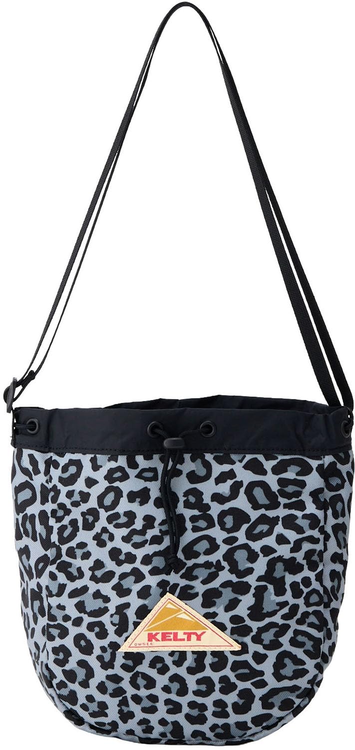 KELTY Outdoor Shoulder Bag ES KINCHAKU SHOULDER 23cm x 20cm x 7cm Gray Leopard 3259270826