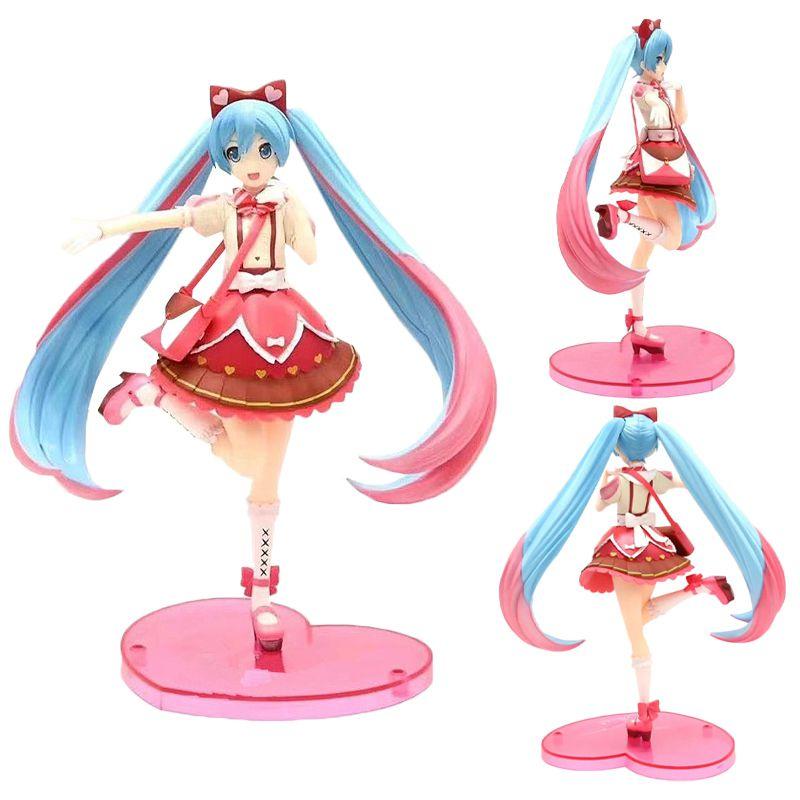 Exquisite Kawaii Anime Hatsune Miku Figure With Beautiful Blue Hair For Collectors