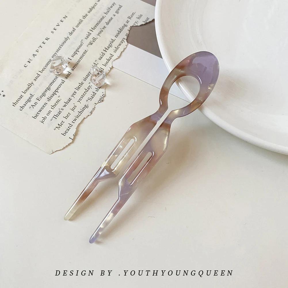 Modische Haarklammer im koreanischen Stil für Frauen und Mädchen, Acryl, transparent, große Haarspangen, Pferdeschwanz-Klammer, Kopfbedeckung, Haar-Accessoires