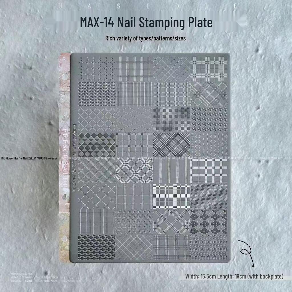 Popular Nail Art Stamping Plates with KT Cat, Butter Bear, Plaid & Stars Designs