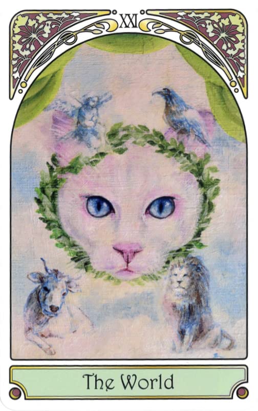 Nyarot Cards | Noriyo Torikai | 22 Cards (Major Arcana Only) with Japanese Commentary and Drawstring Pouch [Authentic]