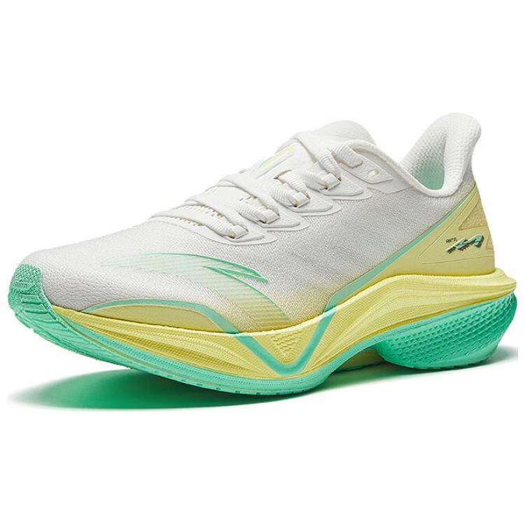 New Anta Horsepower 5.0 Wear-Resistant Cushioning Rebound Low-Top Training Running Shoes Women's White Green Yellow 122515583-9