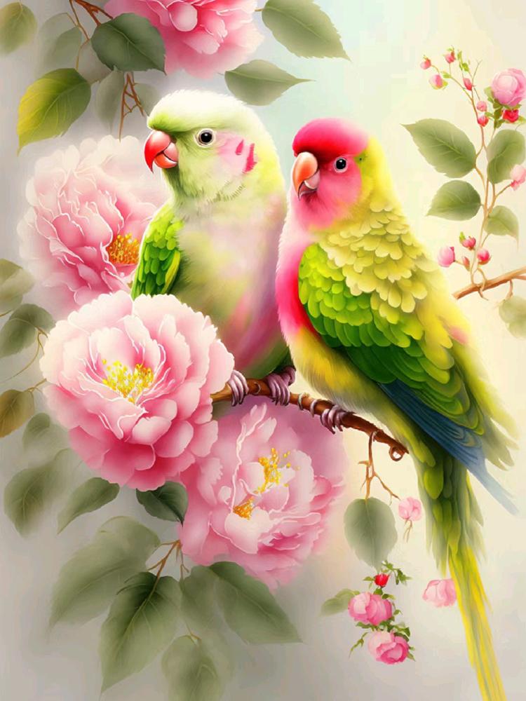 Full Square/Round Drill Diamond 5D DIY Diamond Painting Flower Bird Animal Embroidery Mosaic Cross Stitch Kit Home Decor Gift