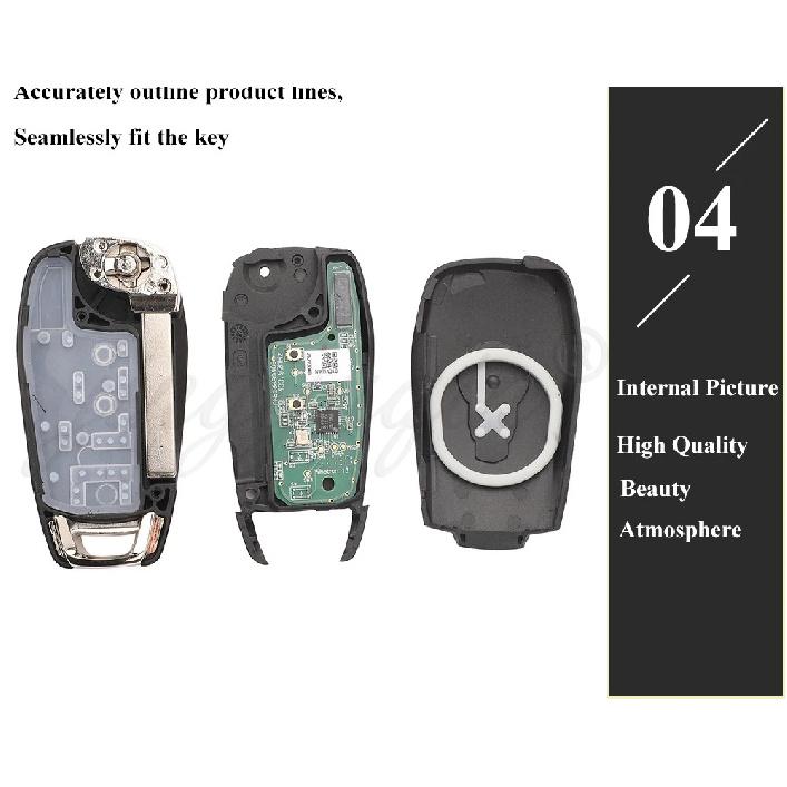 Jingyuqin 433.92Mhz FSK 4A Chip Car Remote Flip Key For Chevrolet Cruze 2015 Cavalier Trax Sonic Spark 2019+ Original OEM PCB