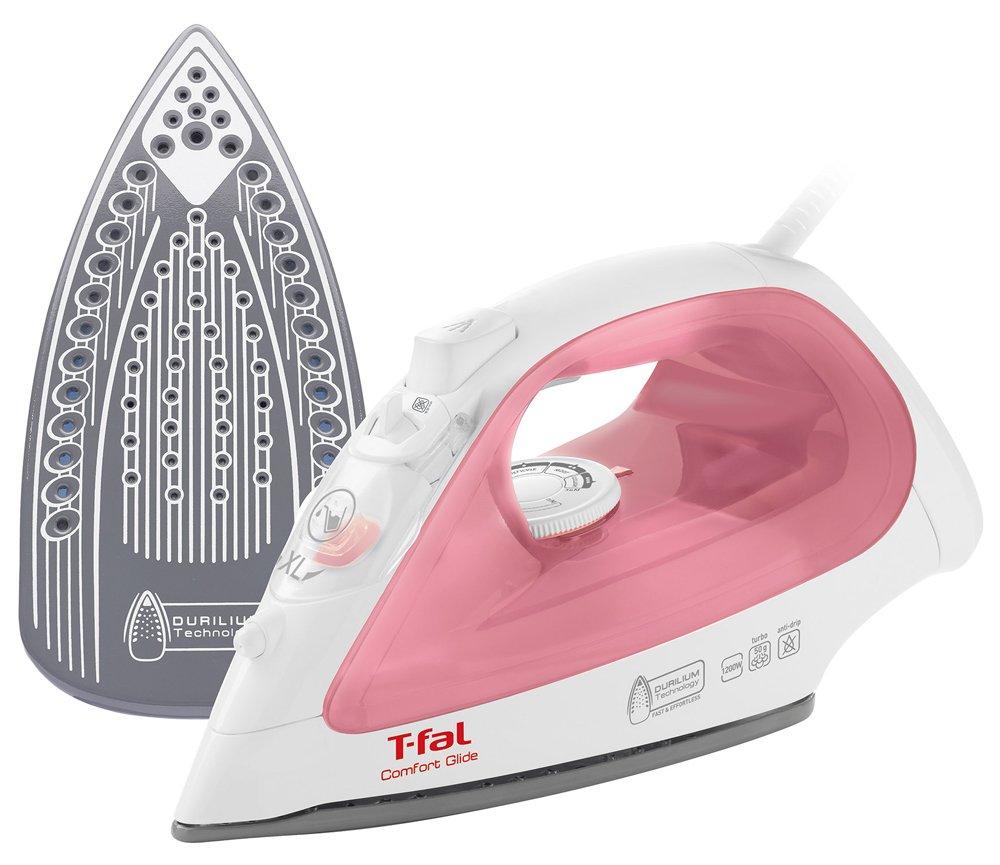 T-fal ComfortGlide Corded Steam Iron, Special Ceramic, 2691, Pink, FV2691J0