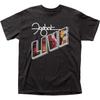Foghat Live T Męska Koszulka Rock and Roll Muzyka Klasyczny T-shirt Zespołu Nowy Czarny