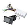 Electric Bike Motor Controller 22A Common Controller 36V 48V with LCD S866 Panel Thumb Throttle for 500W Motor