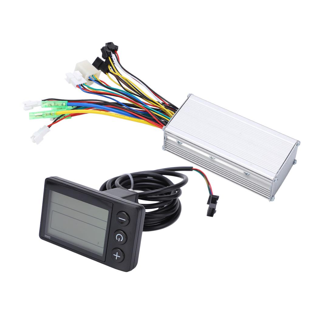 Electric Bike Motor Controller 22A Common Controller 36V 48V with LCD S866 Panel Thumb Throttle for 500W Motor